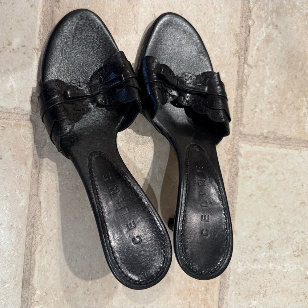 Celine Kitten Heel Sandals